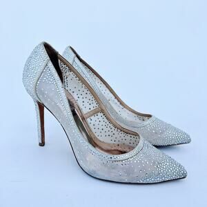 Badgley Mischka Weslee III Princess Pumps Stilettos Heels Wedding Jewels 8
